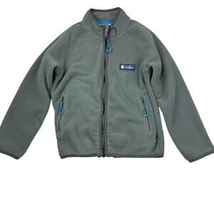 Oaki Ash Gray Polartec 300 Series Zip Fleece Jacket